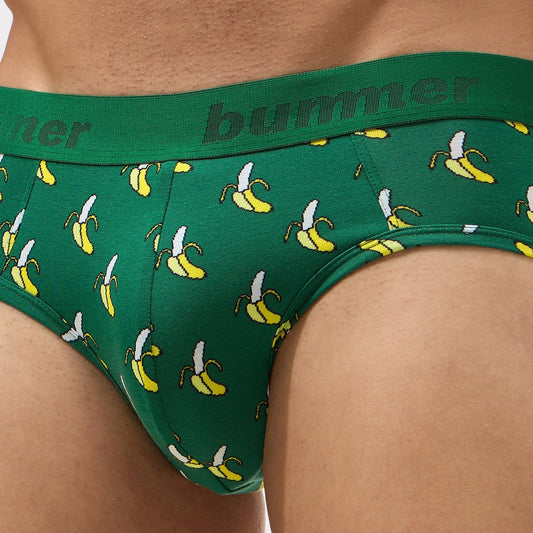 Cotton Stretch Brief - Bananza